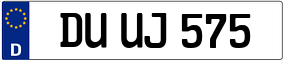 Trailer License Plate